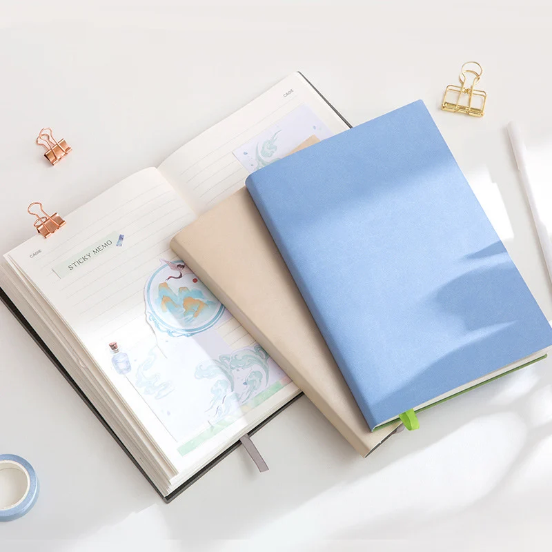 

A5 Notebook and Journal Business Diary Notepad Grid Line Agenda Planner Organizer Soft Daily Note Book Travelers Sketchbook Kit