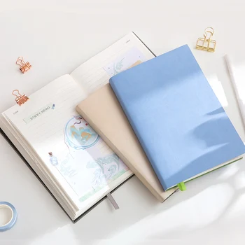 

A5 Notebook and Journal Business Diary Notepad Grid Line Agenda Planner Organizer Soft Daily Note Book Travelers Sketchbook Kit
