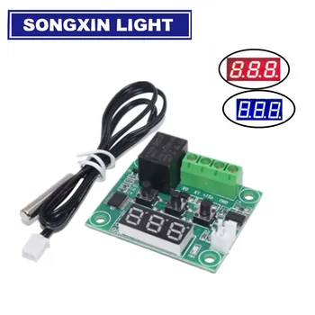 

50PCS W1209 DC 12V heat cool temp thermostat temperature control switch temperature controller thermometer thermo controller