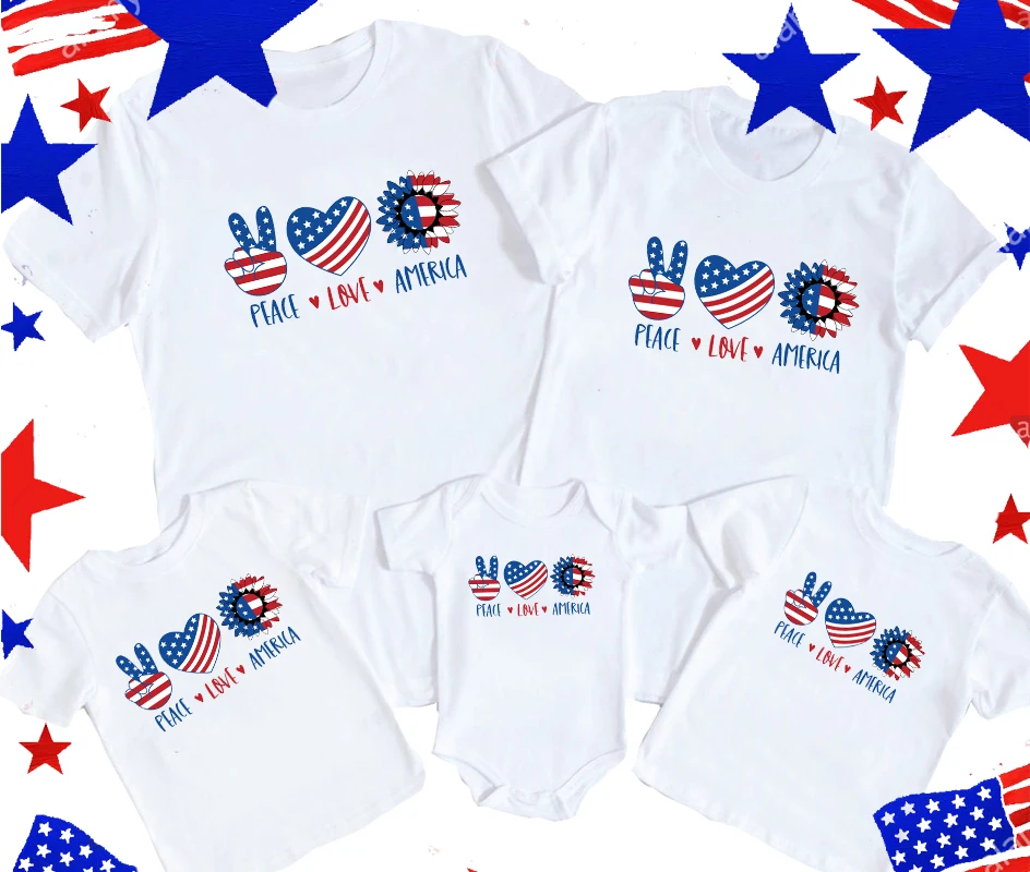 Camiseta a juego para del Día de la Independencia Americana, camisetas familiares personalizadas felices del 4 de julio, camisetas familiares patrióticas, camisetas de la libertad _ - AliExpress Mobile