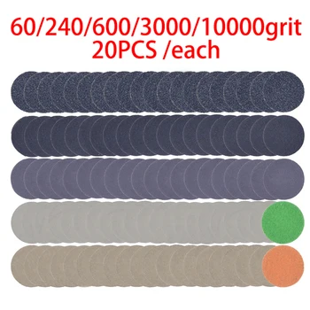 

Sander Sanding Disc Workshop Tool Kit Supplies 100pcs 1inch Hook & Loop