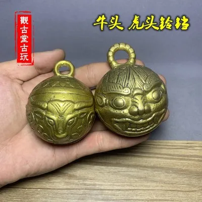 Изысканное лицо животного из чистой меди голова быка тигра медный