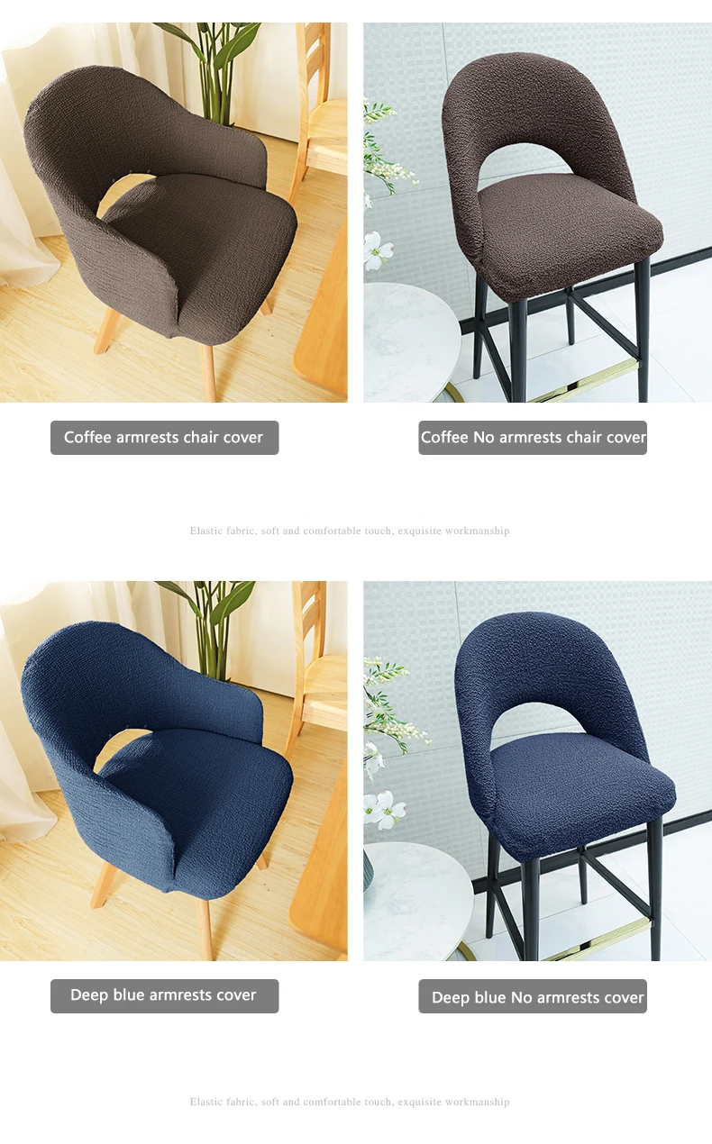 Multicolor Office Chair Cover, Proteger Moderna Fácil Montagem, Home Stool Cover