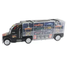 Мини Автомобильный контейнер из сплава гараж грузовик игрушечный автомобиль интерактивный автомобиль модель, подарок для детей