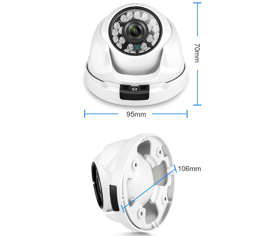 MISECU 2,8 мм широкоугольная IP камера 1080P H.265 наружная внутренняя металлическая Антивандальная Onvif P2P ИК Ночное наблюдение CCTV купольная камера