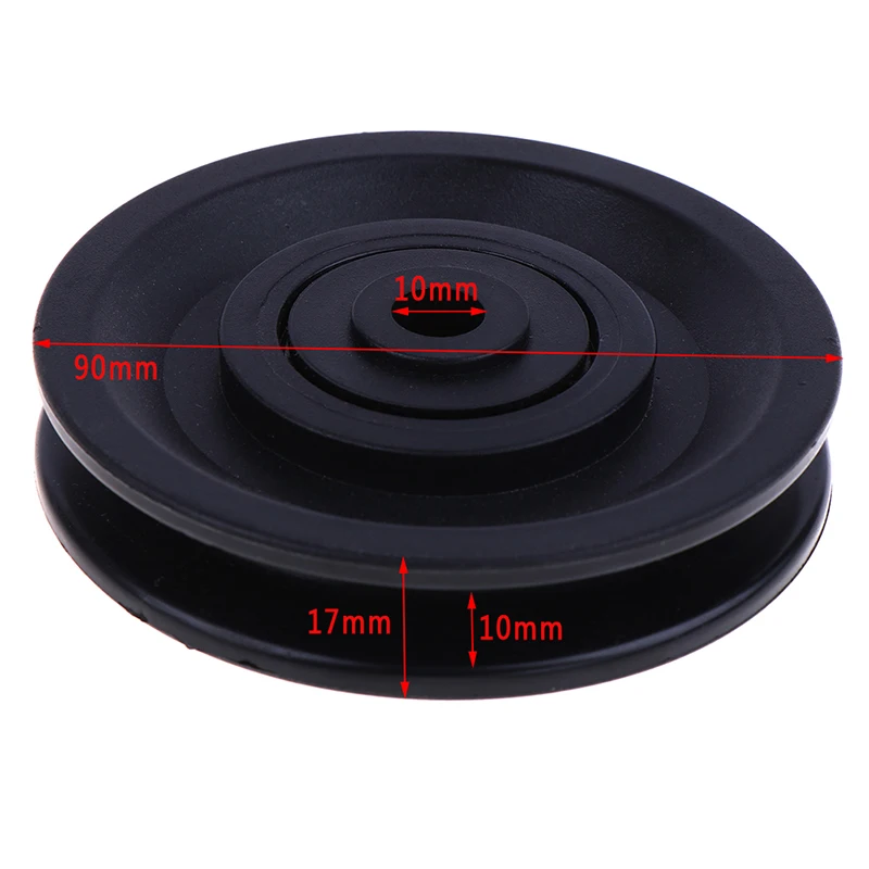 Wearproof Nylon Bearing Pulley Wheel Cable 90mm For Gym Fitness Equipment