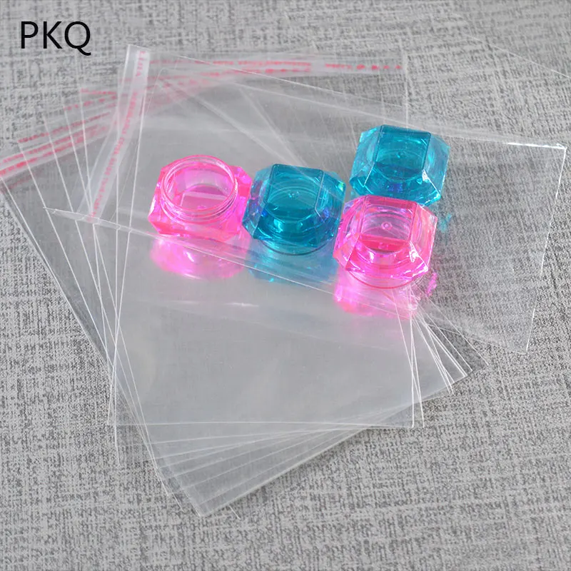 

5 sizes Clear Self Adhesive Cellophane Bags Large Jewelry Package Baggie Gift Packaging Bag Self Sealing OPP Plastic Bag 100pcs
