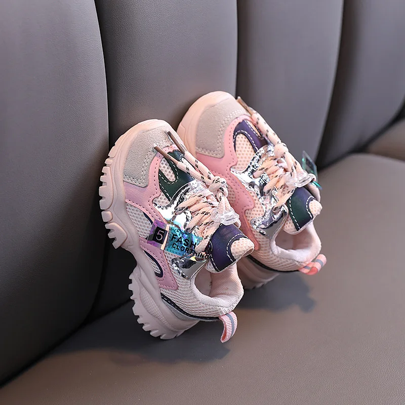 Spring Autumn Kids Shoes Baby Boys Girls Children's Casual Sneakers Breathable Soft Anti-Slip Running Sports Shoes Size 15-25