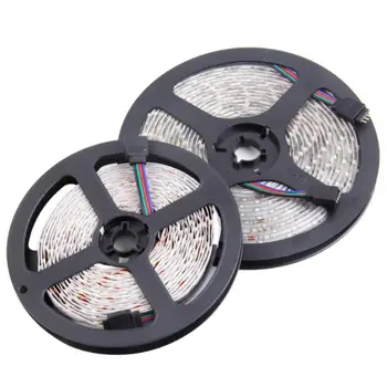

10M 600LEDS 3528 SMD RGB 2X 5M LED Light Strip+44 Key IR Remote Controller Brand New And High Quality