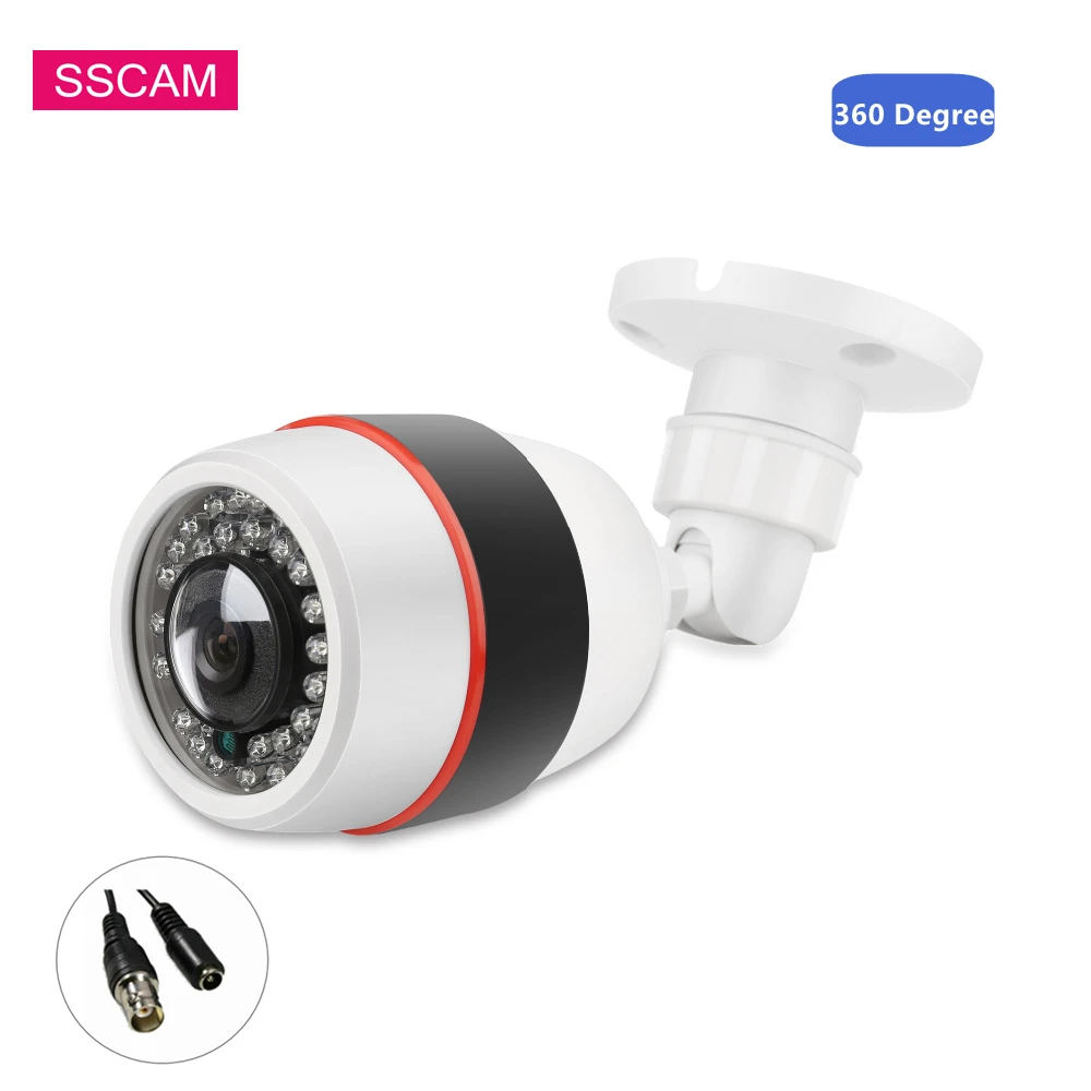 

Panoramic 4MP AHD Fisheye Security Camera 360 Degree Wide Angle 1080P Infrared AHD/TVI/CVI/CVBS Analog Camera with OSD Cable