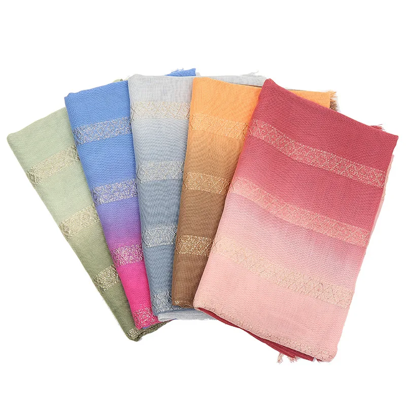 Модные золотые блестящие полосатые бахромы с люрексом женские