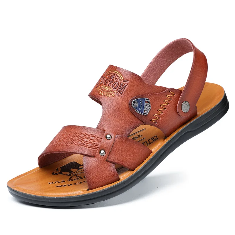 

Extra Large Summer New Style Casual Men's Sandals Foot Covering Sandals Anti-slip Sandals Dual Purpose