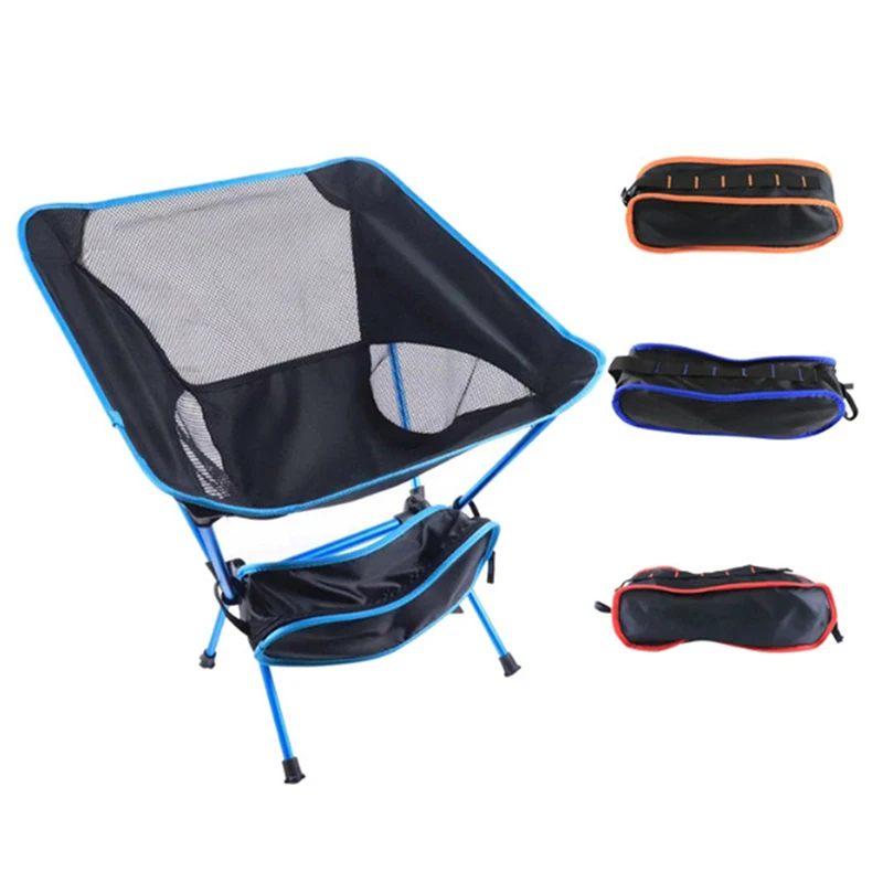 

Portable Fishing Chair Folding Camping Chair Seat 600D Oxford Cloth Aluminium Fishing Chair for Outdoor Picnic BBQ Beach Chair