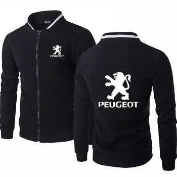 

Spring Autumn Men's baseball jacket men for Peugeott Car Logo Mens Jacket High Quality Cotton Men's baseball jacket SweatshirtsD