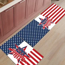 Звезды и полосы 2 шт Коврик для кухни под домашним питомцем миска для воды еды ботинок скребок для обуви Ванна Душ Ванна аксессуары наборы пол