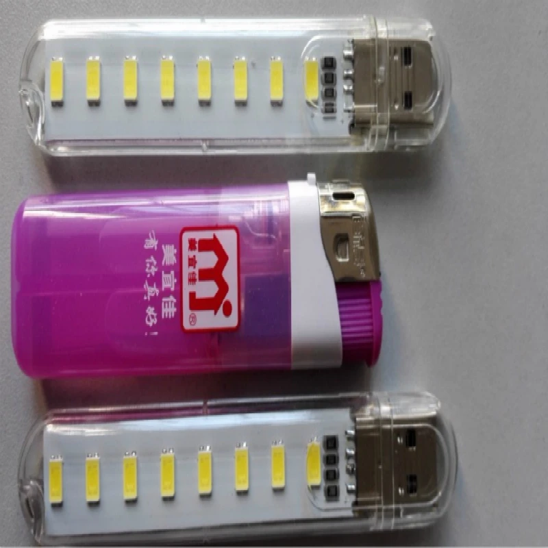 Chiclits 8 светодиодов 5730 ночной мини светильник 5 В USB светодиодный белый/теплый