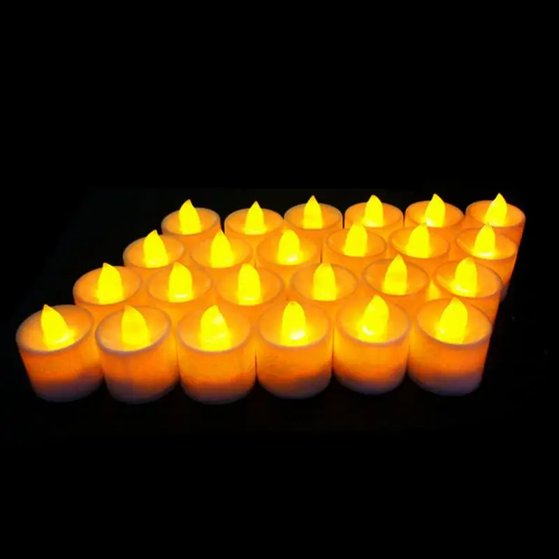 36 LED candles warm white lights flameless removable artificial tea wedding anniversary party decoration | Дом и сад