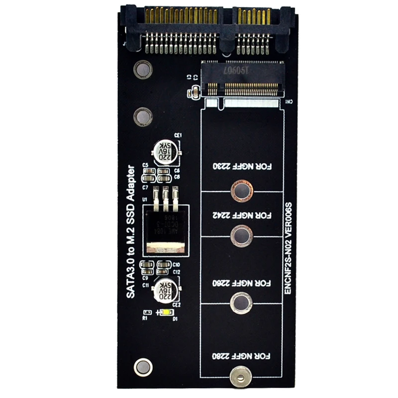 Адаптер NGFF M.2 M2 SATA3 Raiser к SATA адаптер SSD Плата расширения B Key Suppor 30/42/60/80 мм |