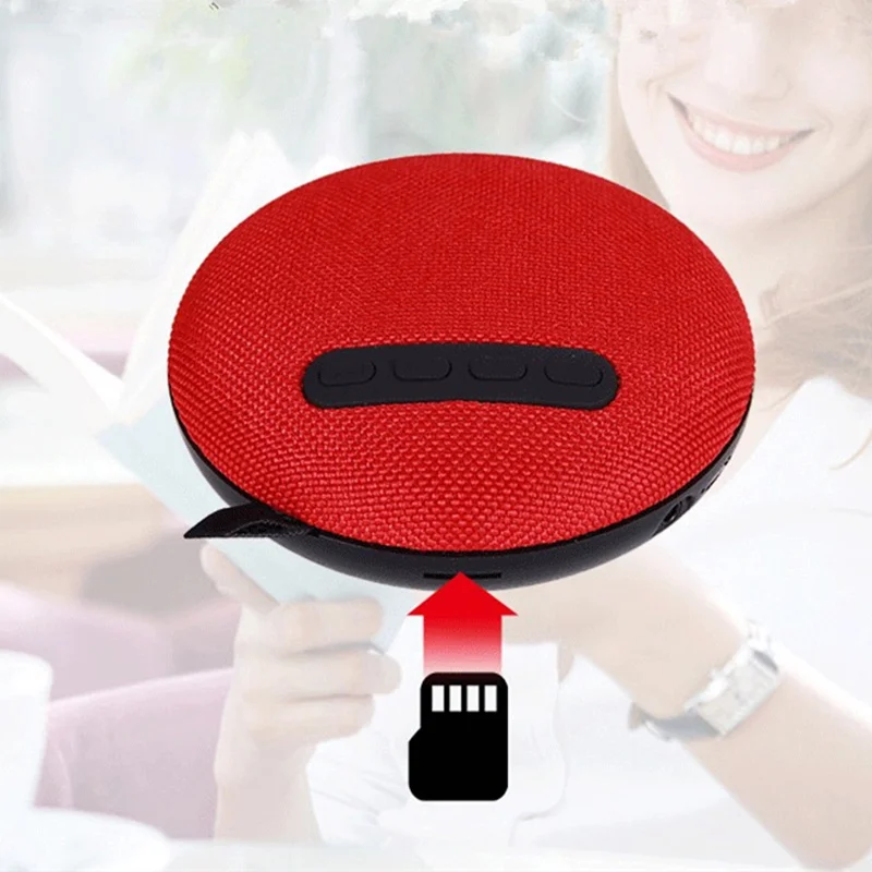 Тканевый Портативный Мини bluetooth динамик беспроводная карта TF памяти Динамик
