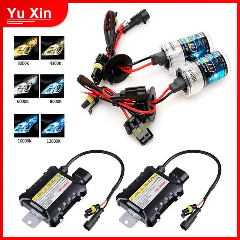 Комплект ксеноновых ламп HID 12 В 35 Вт 4300 К 6000 8000|Лампы для автомобильных фар
