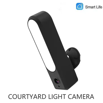 

1080P WiFi Floodlight Camera Support P2P ycc365plus Smart Life IP66 WiFi Spotlights Camera with Two-Way Intercom Function