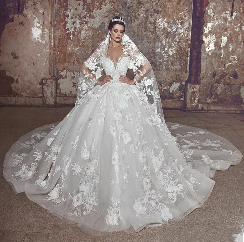 Discount 2020 Latest Super Plus Size Wedding Dresses Modest Boat Neck Long Sleeves Full A Line White Lace Tulle Large Size Bridal Gowns Inexpensive Wedding Dresses Red Wedding Dress From Dress 1st 192 97