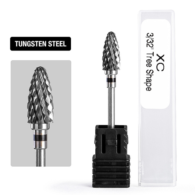 Dmoley Tungsten Carbide Nail Drill Bit Milling Cutter For Manicure Pedicure Nail Files Buffer Nail Art Equipment Accessory Tools