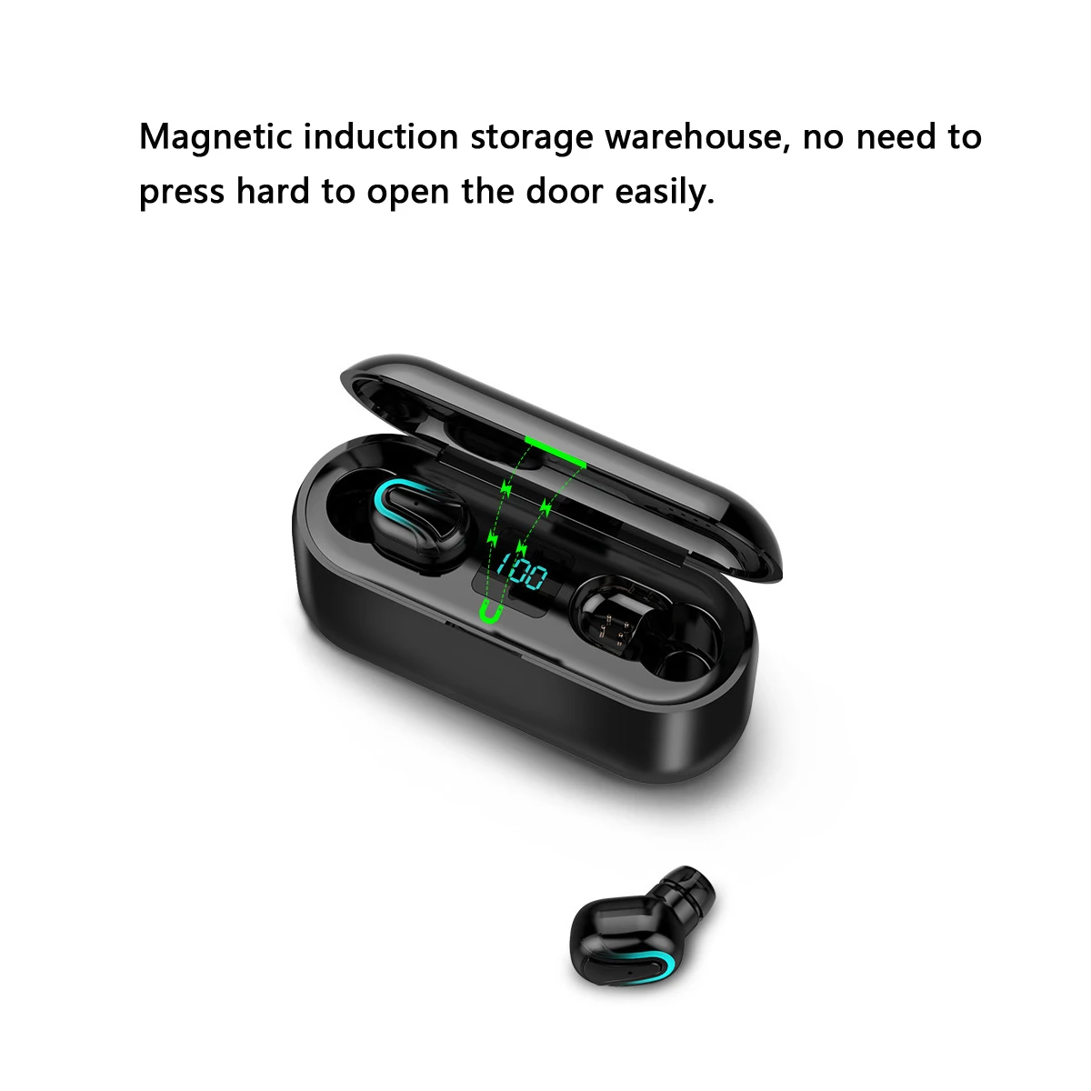 Светодиодный дисплей питания TWS bluetooth наушники IPX5 Водонепроницаемый bluetooth 5,0 гарнитура с двумя ушами hd Функция шумоподавления эргономичный дизайн