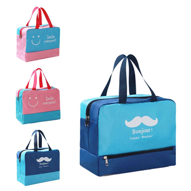 

Beach Portable Men Women Makeup Box Travel Dry-Wet Separated Storage Organizador Maquillaje Multi-Function Bath Bag