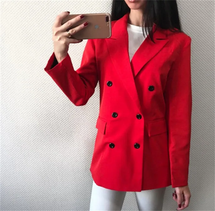 

2018 Autumn New Style Breasted Female Suit Jacket