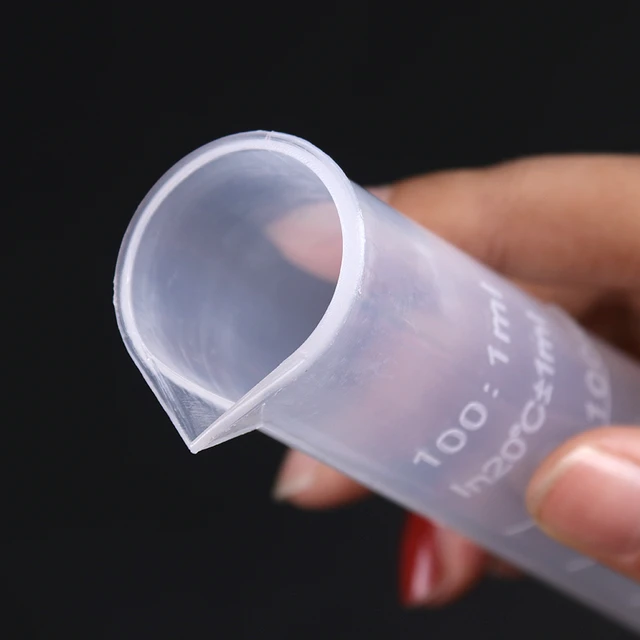 100ml Plastic Graduated Test Measuring Cylinder Container Cups