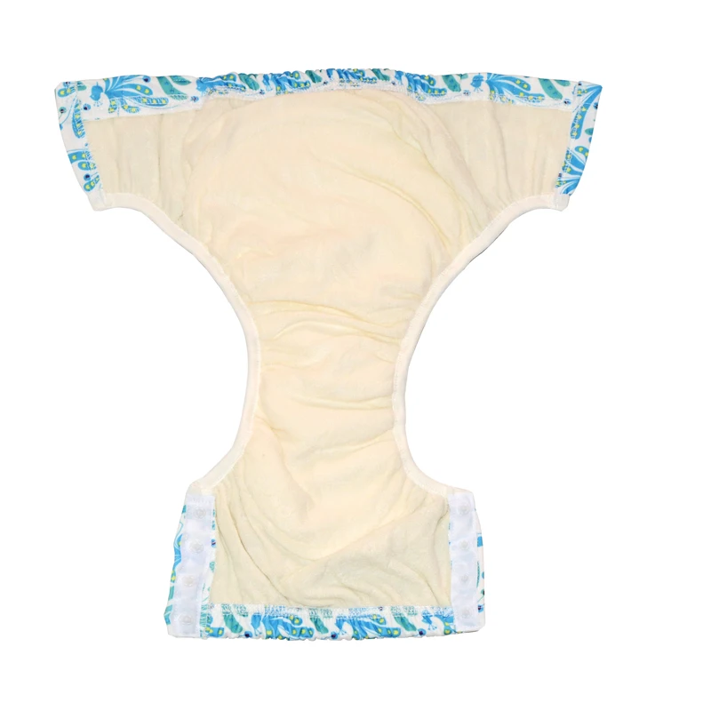 Miababy(3 шт./лот) Большие тренировочные штаны, тканевые подгузники для малышей с пришитыми застежками, подходят для детей 2-5 лет, с бамбуковой махровой внутренней вставкой