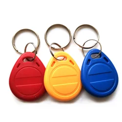 50 unids/lote EM4305 T5577 125khz tarjeta de acceso copia regrabable de escritura reescribir llaveros RFID etiqueta clave anillo tarjeta Ficha de proximidad placa