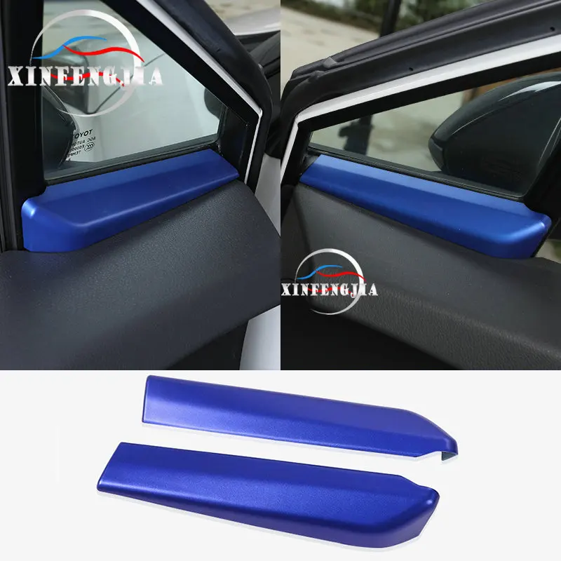 

For Toyota C-HR 18-19 Blue Door Window Car Door A-Pillar Decorate Cover Trim