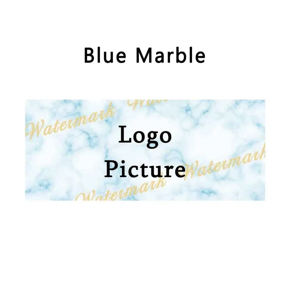 Blue Marble 100 шт бумажные карты с мраморным фоном для раздвижных ящиков, добавить логотип или название бизнеса на белом мраморе, розовое золото, блестящий мрамор - Цвет: Blue Marble
