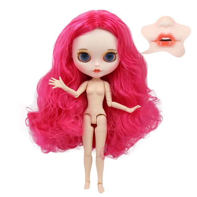 ICY DBS factory Blyth кукла шарнирное тело матовое лицо с большой грудью разные цвета волос белая кожа 30 см 1/6 BJD игрушка подарок - Цвет: doll