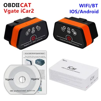 50 шт. Оптовая Продажа ELM327 Bluetooth/wifi Vgate iCar2 OBD2 OBDII новый уровень Авто диагностический сканер инструмент Поддержка Android/IOS 50 шт. Оптовая Продажа ELM327 Bluetooth/wifi Vgate iCar2 OBD2 OBDII новый уровень Авто диагностический сканер инструмент Поддержка Android/IOS