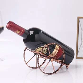 

Retro Metal Wine Racks Home Kitchen Bar Accessories Practical Wine Holder Wine Bottles Display Shelf Rack