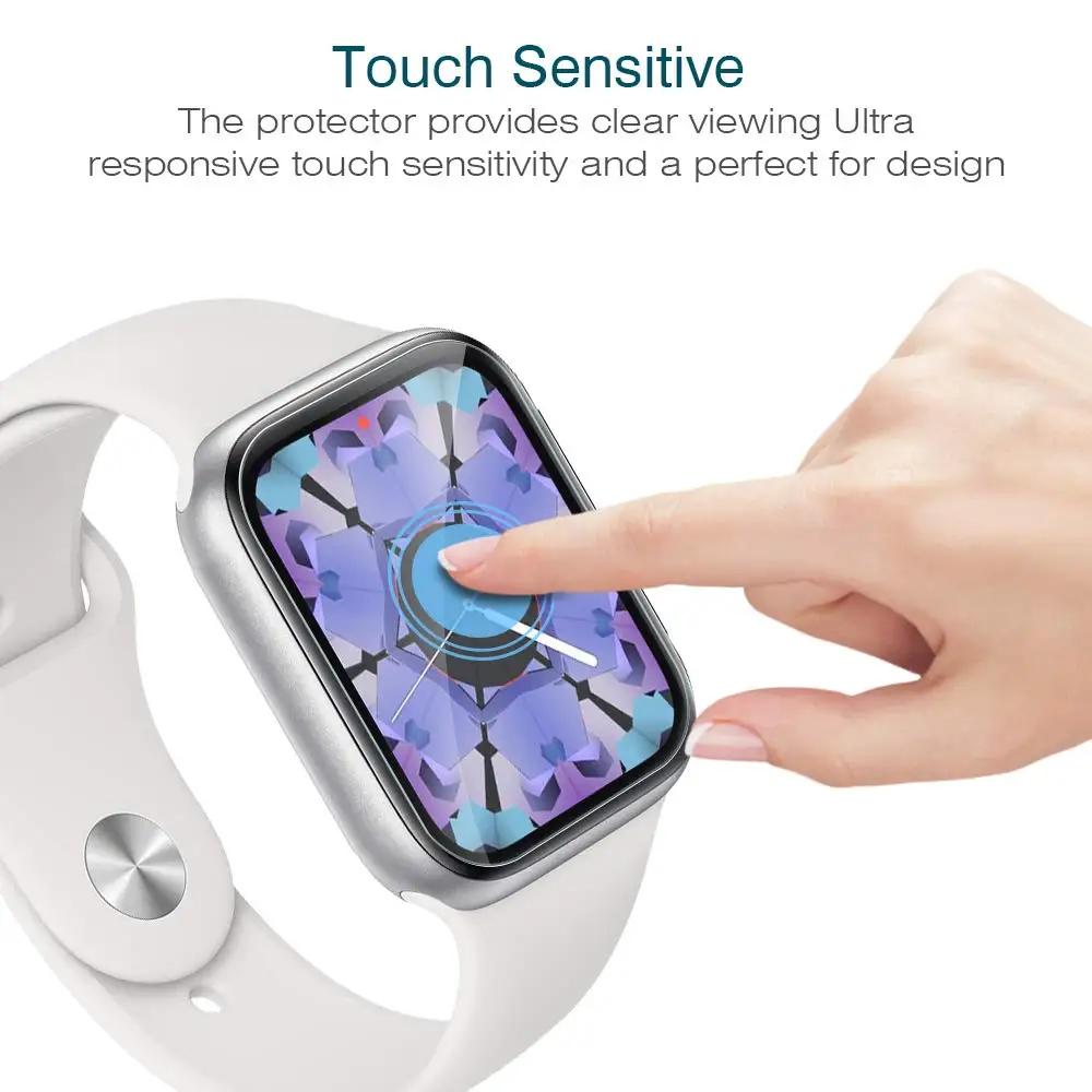 ТПУ Защитная пленка для экрана iWatch 5 4 40 мм 44 мм мягкая ТПУ Защитная пленка против царапин для Apple Watch Series 3 2 1 38 мм 42 мм
