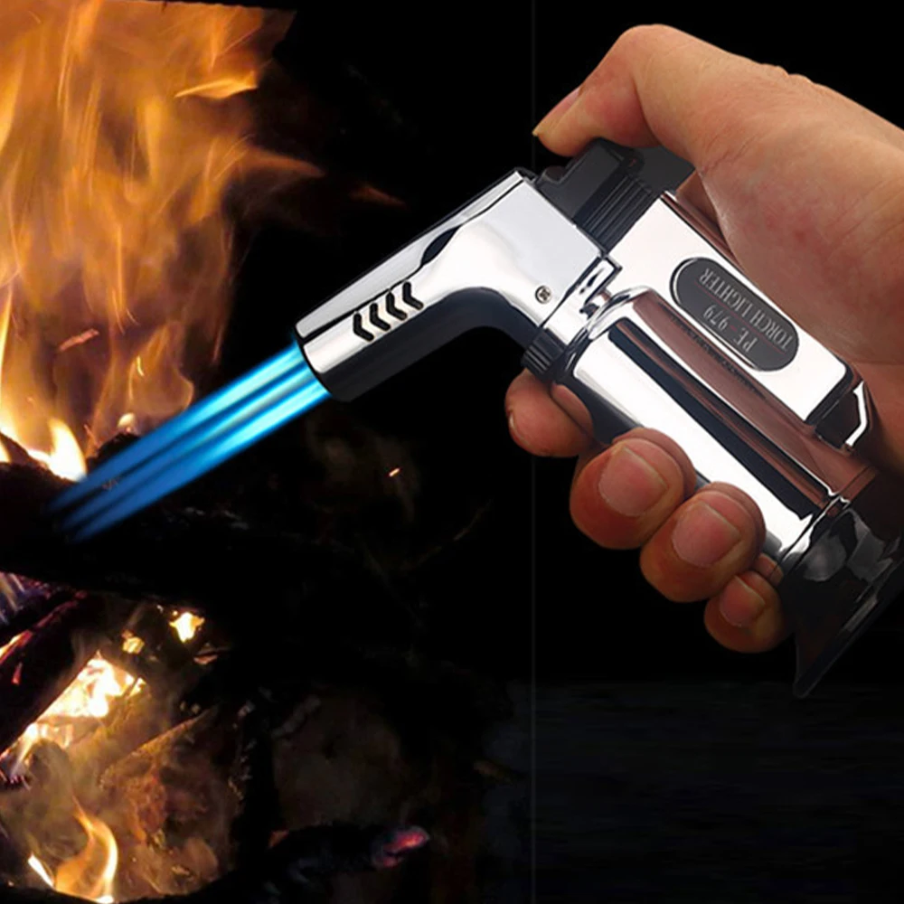 New Kitchen Outdoor BBQ Lighter Torch Turbo Pipe Gas Jet Lighters