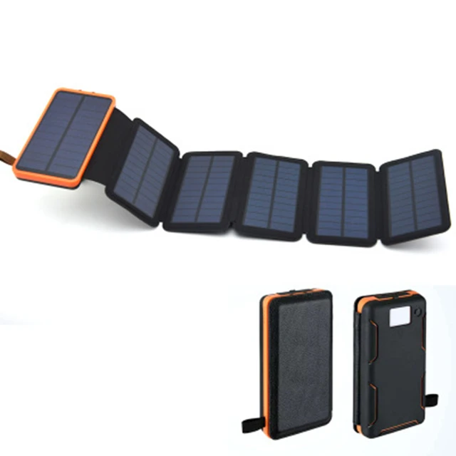 Solar power bank Folding Solar panel charger outdoor solar panel camping hiking solar charger battery 4