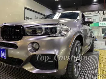 

titanium Grey Gloss Metallic Vinyl Wrap film For whole car wrap foil Covering foil PROTWRAPS Low tack glue 1.52X20m 5x65ft roll