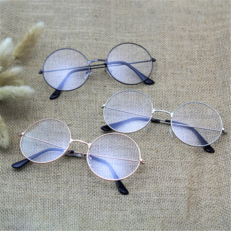 

TTLIFE 2019 New Classic Vintage Glasses Frame Round Lens Flat Optical Mirror Simple Metal Women/Men Glasses Frame YJHH0329