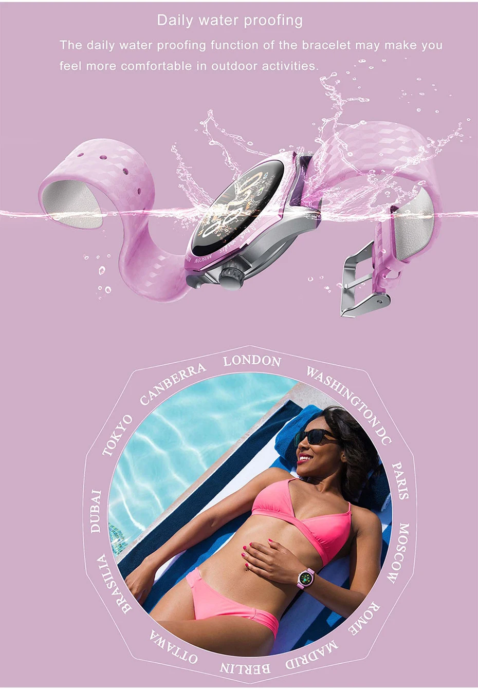 SCOMAS модные женские туфли Смарт часы 1,2" сенсорный экран сердечного ритма крови Давление монитор женский Функция Smartwatch для iOS и Android