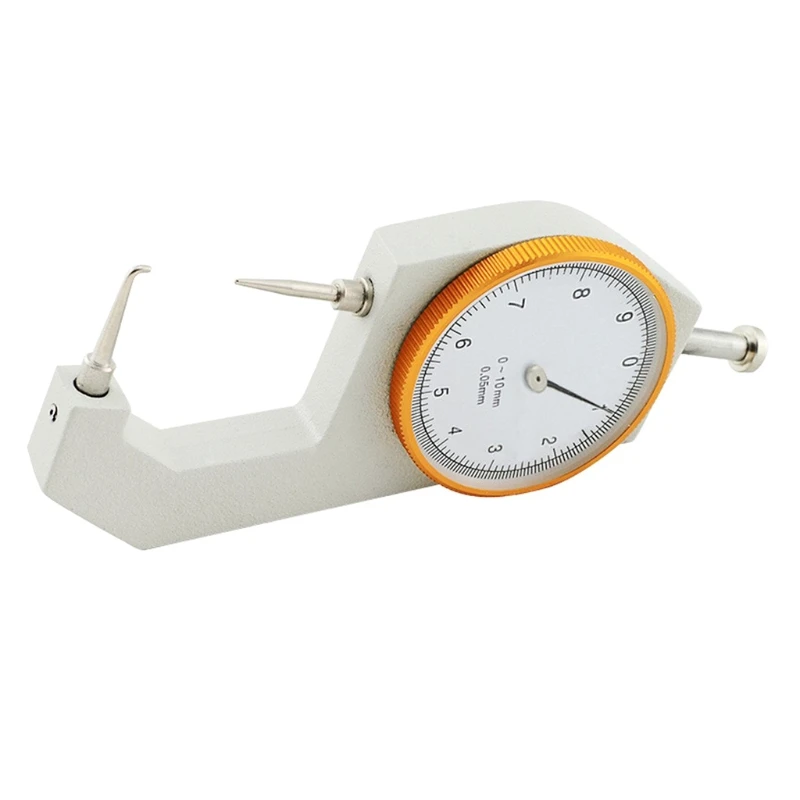 Thickness Gauge Tester Measuring 0-10mm Flat Sheet Leather Craft Tool High Precision Manual Measuring Too 0.05mm thickness gauge