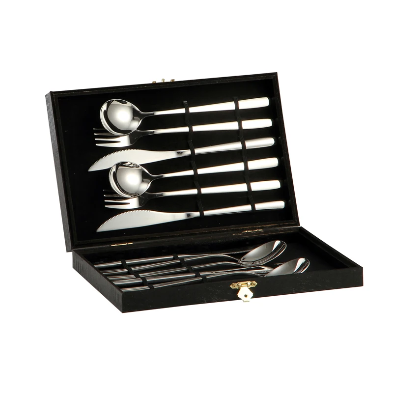 304 Stainless Steel Gift Box High-end Tableware Dinner Knife  &Spoon Steak Knife And Table Fork Household Set