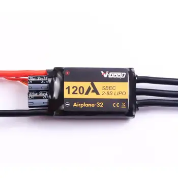 

VGOOD Airplanes 2-8S 32 120A Brushless ESC with 8A SBEC 2-8S LiPo for Fixed Wing RC Airplane