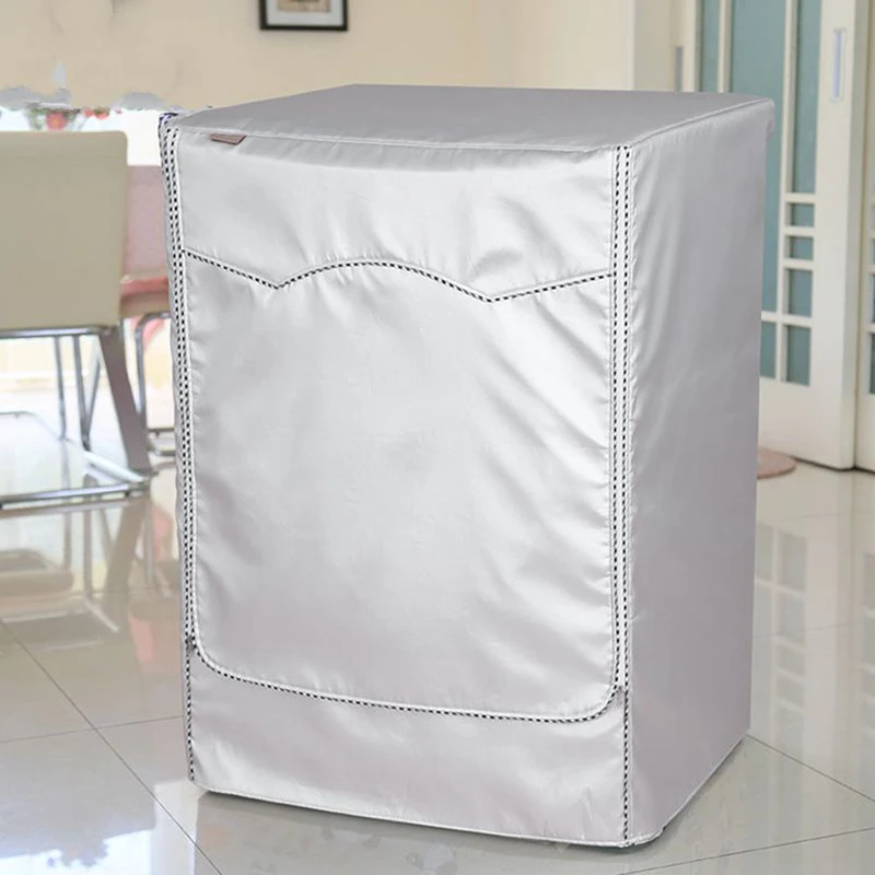 M, Thin Sunscreen Dustproof Cover For Front Load Washer Protection For Home Laundry Washing Machine Cover Dust proof and Anti-aging