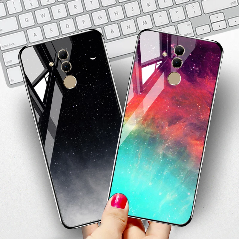 Чехол для Huawei Mate 20 Lite чехлы P30 P40 Honor 50 10 P20 Pro 8x10 10x 10i чехол из закаленного стекла |