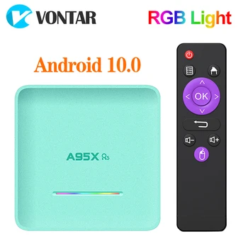 

A95X R5 TV Box Android 10 4GB RAM 64GB TV Box Rockchip RK3318 4K 60fps USB3.0 Google Play Store Youtube Android 10.0